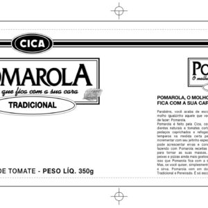 Cica Pomarola - Rótulo Litografia